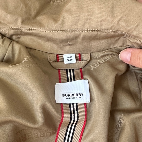 Burberry Kids Tan Hooded Raincoat - Picture 2 of 9